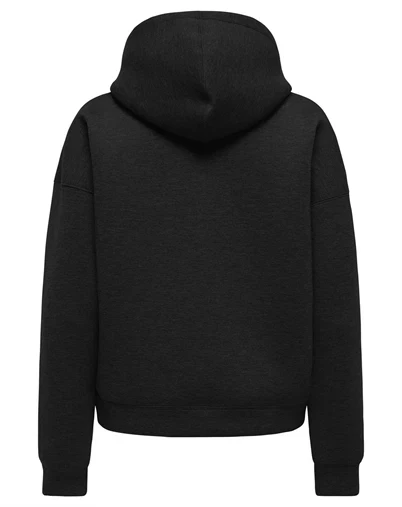 JDY - JDYSabrina Zipper Scuba Hoodie - Black
